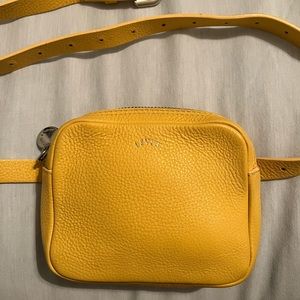 Levi’s yellow leather belt bag